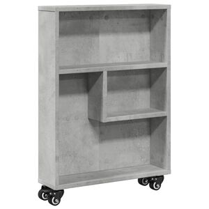 vidaXL &Uacute;zk&yacute; &uacute;ložn&yacute; voz&iacute;k betonově &scaron;ed&yacute; 48x13x68 cm kompozitn&iacute; dřevo