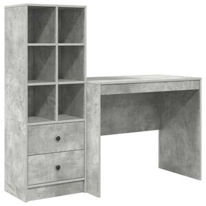 vidaXL Stůl Betonově &scaron;ed&aacute; 135,5 x 50 x 127 cm 2 ks