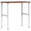 vidaXL Pracovn&iacute; stůl tmavě hněd&yacute; 100x60x(71,5&ndash;98) cm dub obd&eacute;ln&iacute;kov&yacute;