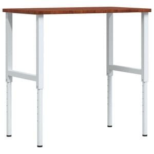 vidaXL Pracovn&iacute; stůl tmavě hněd&yacute; 100x60x(71,5&ndash;98) cm dub obd&eacute;ln&iacute;kov&yacute;