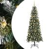 vidaXL Uměl&yacute; v&aacute;nočn&iacute; stromeček Zelen&aacute; 210 cm PVC, plast a ocel