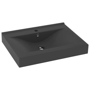 vidaXL Luxusn&iacute; umyvadlo otvor na baterii tmavě &scaron;ed&eacute; 60x46 cm keramika