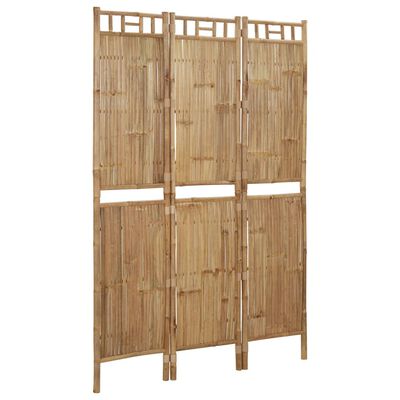 vidaXL 3dílný paraván bambus 120 x 180 cm