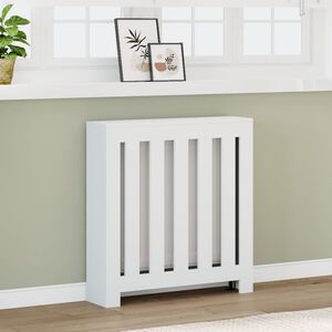 vidaXL Kryt na radi&aacute;tor b&iacute;l&yacute; 78 x 20 x 82 cm kompozitn&iacute; dřevo