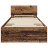 vidaXL R&aacute;m postele s čelo Star&eacute; dřevo 100 x 200 cm kompozitn&iacute; dřevo