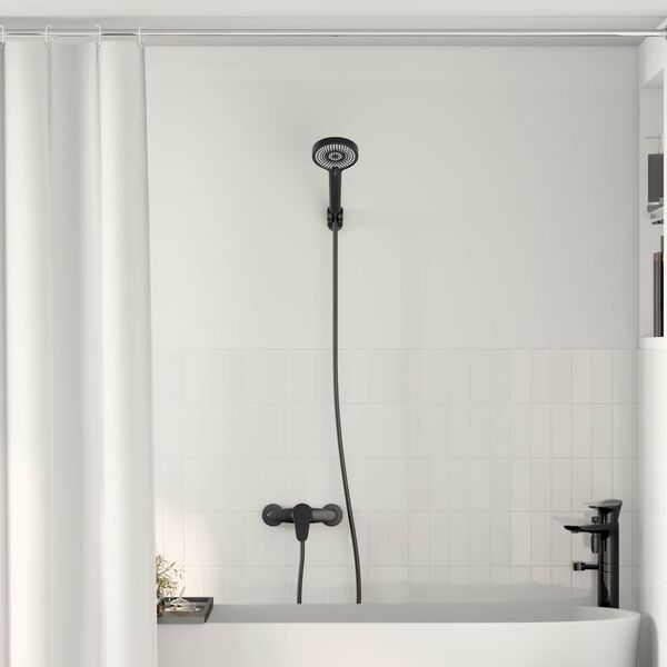 vidaXL Sada sprchov&eacute; hlavice Čern&aacute; G 1 / 2 palce