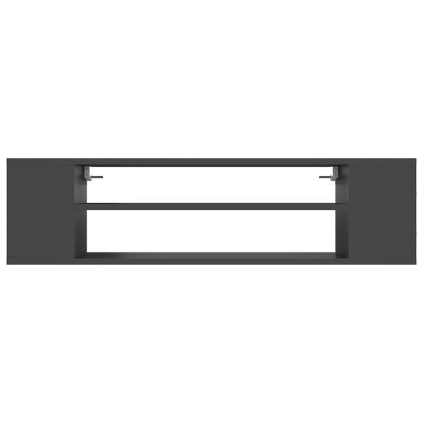 vidaXL Z&aacute;věsn&aacute; TV skř&iacute;ňka &scaron;ed&aacute; 100 x 30 x 26,5 cm dřevotř&iacute;ska