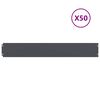 vidaXL Okraj tr&aacute;vn&iacute;ku 50 ks 15 x 103 cm Ocel Antracitov&aacute;