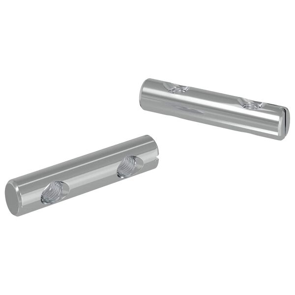 vidaXL Matice 2 pcs Zinkovan&yacute; 60 x 12 mm Železo