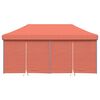 vidaXL Skládací party stan pop-up se 4 bočními stěnami terakota