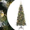 vidaXL Uměl&yacute; v&aacute;nočn&iacute; stromeček Zelen&aacute; 180 cm PVC, plast a ocel