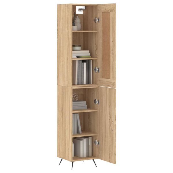 vidaXL Skř&iacute;ň highboard dub sonoma 34,5 x 34 x 180 cm kompozitn&iacute; dřevo