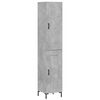 vidaXL Skř&iacute;ň highboard betonově &scaron;ed&aacute; 34,5x34x180 cm kompozitn&iacute; dřevo