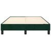vidaXL R&aacute;m postele s boxspringem tmavě zelen&aacute; 120 x 200 cm samet