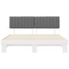 vidaXL R&aacute;m postele s čalouněn&yacute;m čelem s čelo Světle &scaron;ed&aacute; 180 x 200 cm