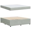 vidaXL Rám postele s matrací Světle šedá 180 x 200 cm textil