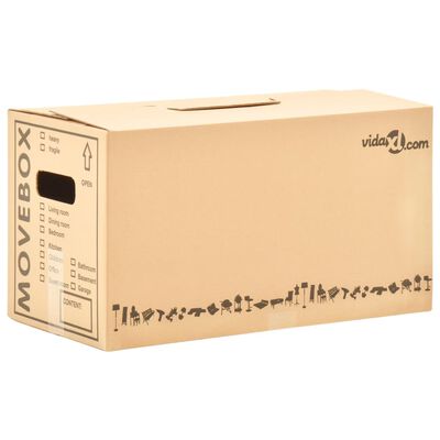 vidaXL Kartónové krabice na stěhování XXL 100 ks 60 x 33 x 34 cm