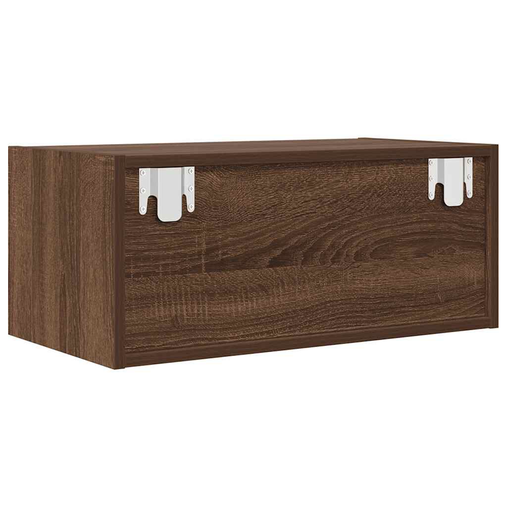 vidaXL TV skříňka hnědý dub 60x31x25,5 cm kompozitní dřevo