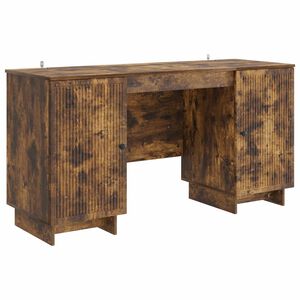 vidaXL Stůl Kouřov&yacute; dub Kompozitn&iacute; dřevo 142,5 x 50 x 75 cm