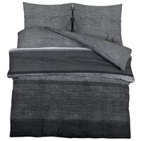 vidaXL Sada ložního prádla tmavě šedá 135 x 200 cm bavlna
