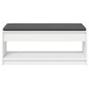 vidaXL Chodbičkov&aacute; lavice s pol&scaron;t&aacute;řem s polic&iacute; B&iacute;l&yacute; 103 x 38 x 45 cm