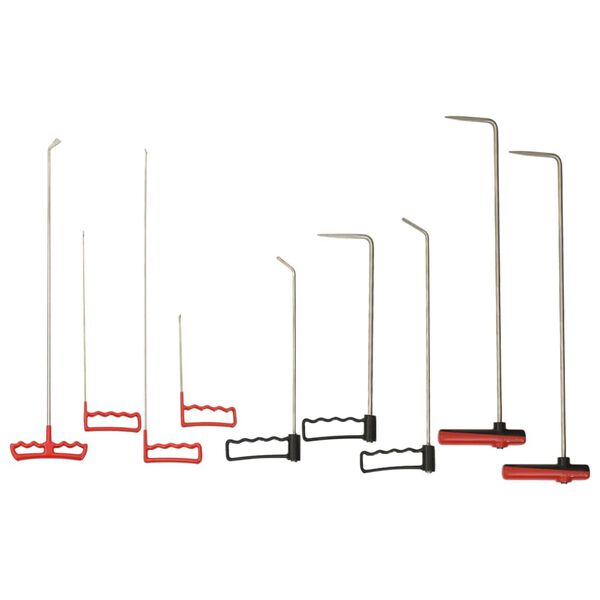 vidaXL 9d&iacute;ln&aacute; sada na opravu karos&eacute;rie bez lakov&aacute;n&iacute; nerezov&aacute; ocel