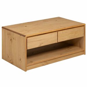 vidaXL Konferenčn&iacute; stolek SAUDA dub 99 x 55 x 45 cm masivn&iacute; borovice