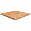vidaXL Čtvercov&aacute; stoln&iacute; deska světle hněd&aacute; 80x80x4 cm o&scaron;etřen&yacute; dub