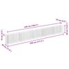 vidaXL Gabionový vyvýšený záhon pozinkovaná ocel 450 x 30 x 60 cm