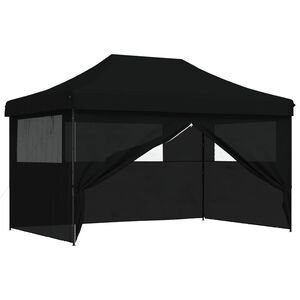 vidaXL Party Stan 292 x 440 x 315 cm Čern&aacute; Oxford l&aacute;tka