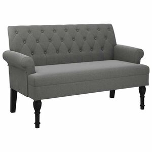 vidaXL Lavice s opěradlem tmavě &scaron;ed&aacute; 120 x 62 x 75,5 cm l&aacute;tka