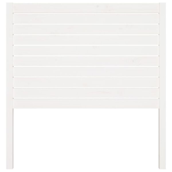 vidaXL Čelo postele bílé 96 x 4 x 100 cm masivní borovice