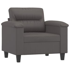 vidaXL Křeslo &scaron;ed&eacute; 60 cm uměl&aacute; kůže