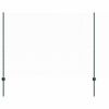 vidaXL Plot s sloupkem Zelen&aacute; 1,5 x 10 m Ocel a PVC