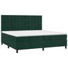 vidaXL Box spring postel s matrac&iacute; tmavě zelen&aacute; 200x200 cm samet