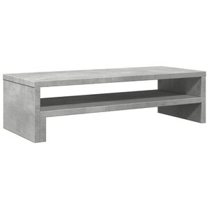 vidaXL Stojan na monitor betonově &scaron;ed&yacute; 54x22x15 cm kompozitn&iacute; dřevo