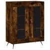 vidaXL Skř&iacute;ň highboard kouřov&yacute; dub 69,5 x 34 x 180 cm kompozitn&iacute; dřevo