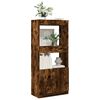 vidaXL Skř&iacute;ň highboard kouřov&yacute; dub 63 x 33 x 140 cm kompozitn&iacute; dřevo