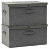 vidaXL &Uacute;ložn&eacute; boxy 2 ks textil 50 x 30 x 25 cm antracitov&eacute;
