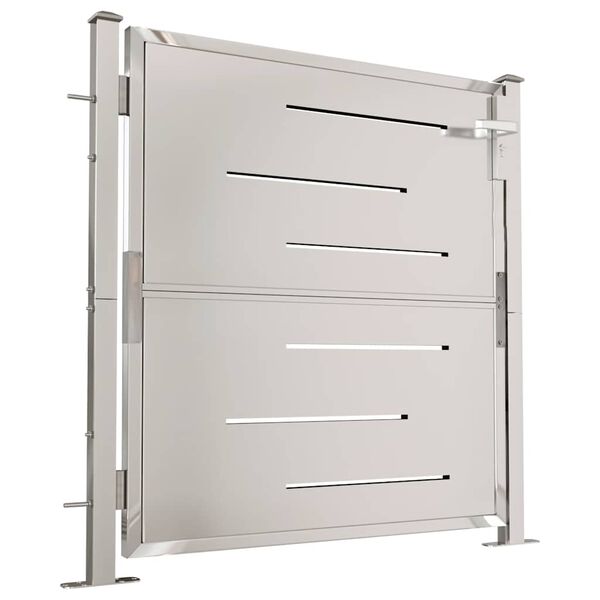 vidaXL Zahradní branka 100 x 100 cm nerezová ocel