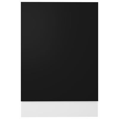vidaXL Panel na myčku černý 45 x 3 x 67 cm dřevotříska