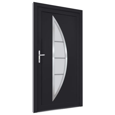 vidaXL Vchodové dveře antracitové 98 x 200 cm PVC