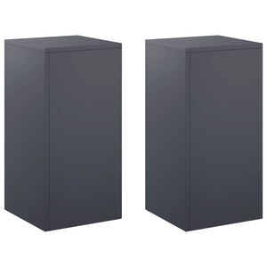 vidaXL Stojan na rostliny 2 pcs Antracitov&aacute; 30 x 30 x 60 cm