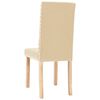 vidaXL J&iacute;deln&iacute; židle 4 ks kr&eacute;mov&eacute; textil