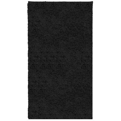 vidaXL Koberec PAMPLONA s vysokým vlasem moderní černý 60 x 110 cm