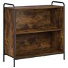 vidaXL Knihovna 80 x 33 x 80 cm Kompozitn&iacute; dřevo Kouřov&yacute; dub