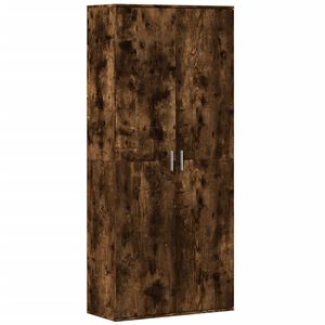 vidaXL Skř&iacute;ň highboard kouřov&yacute; dub 80 x 35 x 180 cm kompozitn&iacute; dřevo