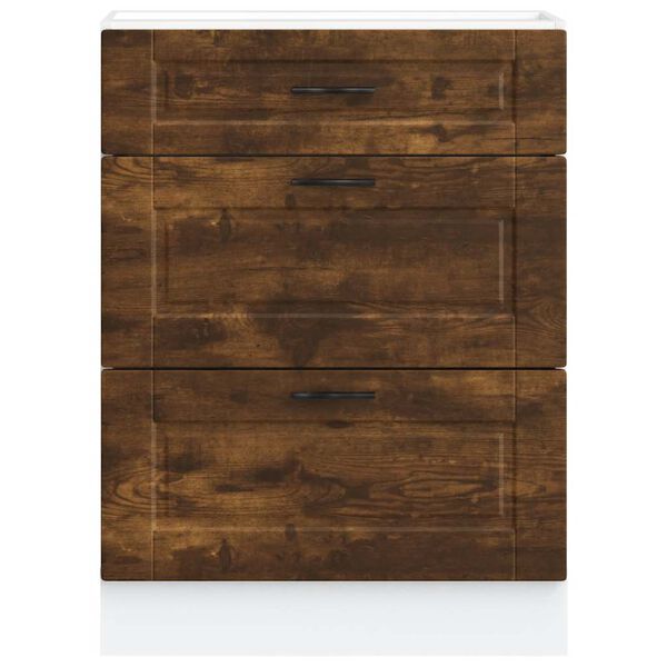 vidaXL Kuchyňsk&aacute; spodn&iacute; skř&iacute;ňka "Porto" kouřov&yacute; dub kompozitn&iacute; dřevo