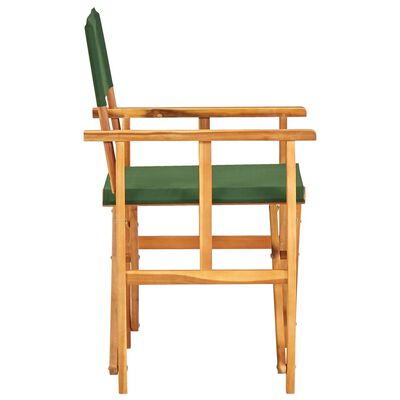 vidaXL Režisérské židle 2 ks masivní akáciové dřevo zelené