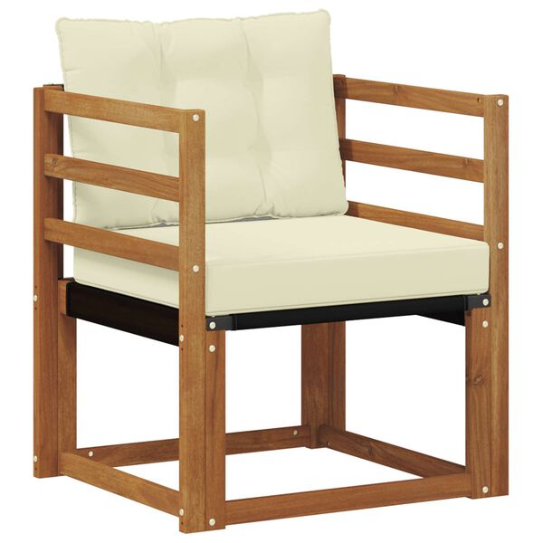 vidaXL Venkovn&iacute; pohovkov&aacute; souprava Masivn&iacute; ak&aacute;ciov&eacute; dřevo a Textilene